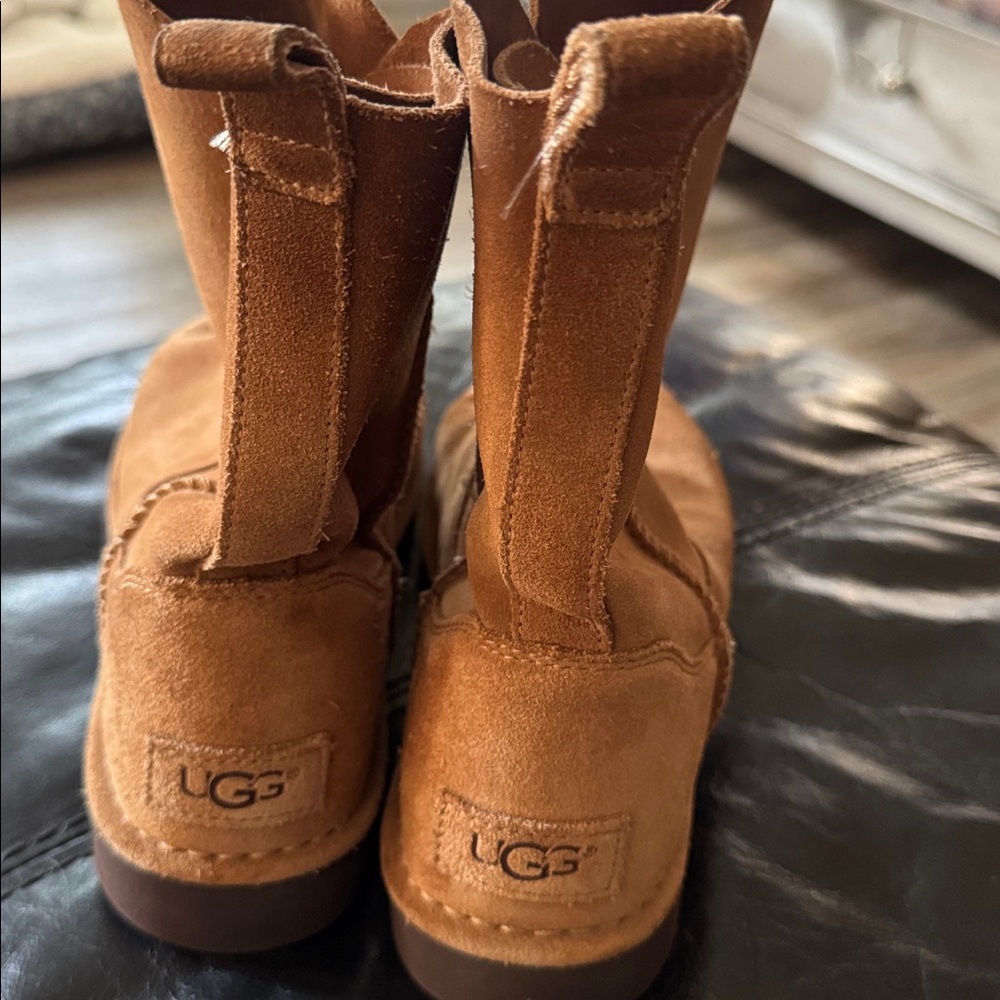 UGG 1017533 Alida Suede Chestnut Slouch Unlined Snow Winter Womens Boots Size 10